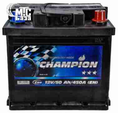 Аккумуляторы Аккумулятор CHAMPION Black CHB50-0 [6CT-50R] EN450 А 207x175x190мм